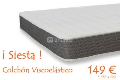 Colchon siesta - funda acolchada - plataforma transpirable
