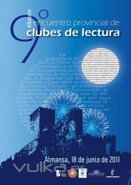 Cartel para el 9 encuentro de clubes de lectura de Albacete
