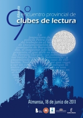 Cartel para el 9º encuentro de clubes de lectura de albacete