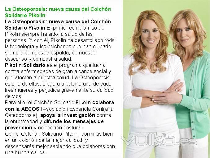 Campaa Pikolin contra la Osteoporosis, gran oferta en descanso y bienestar.