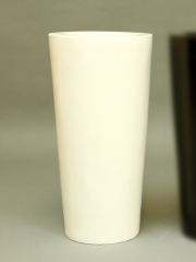 Macetas decorativas macetero alto de fibra blanco oasis decor