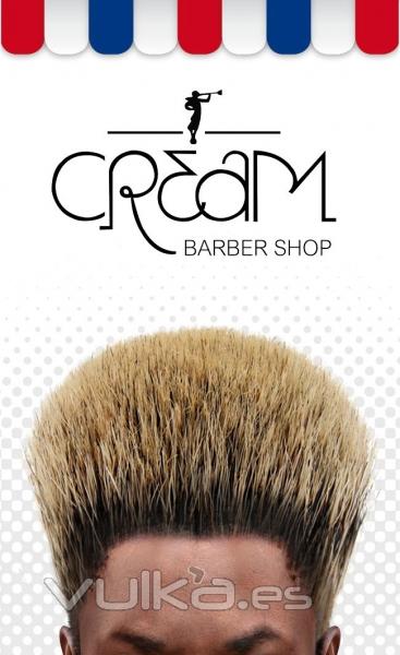 Cream Barber Shop