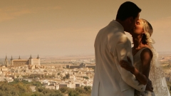 Exteriores novios boda contemporanea