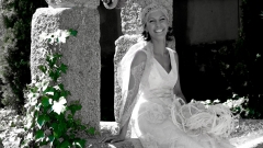 Novia boda contemporanea