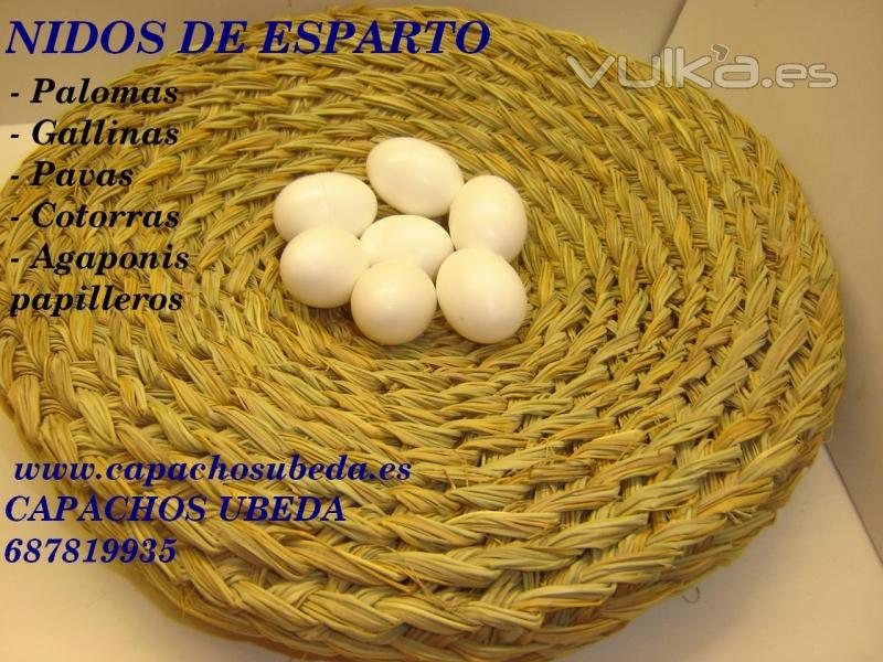 Nidos de esparto para Aves, somos fabricantes, buscamos distribuidores en Espaa 687819935          