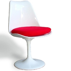 Silla pc-08, abs, base de aluminio fundido, cojin rojo