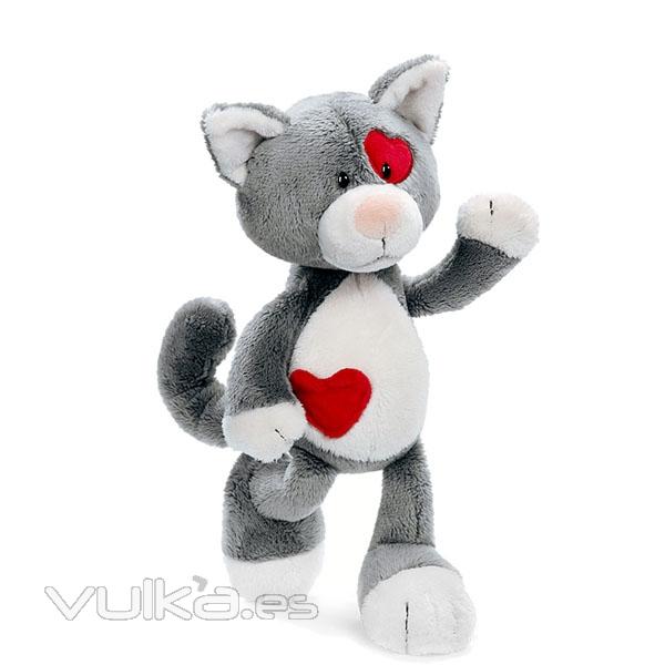 Nici love cat gris peluche 35 en lallimona.com