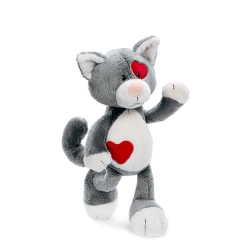 Nici love cat gris peluche 25 en lallimonacom
