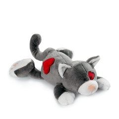 Nici love cat lying gris peluche 20 en lallimona.com