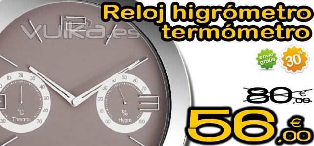 Reloj Hygrmetro y termmetro