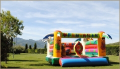Castillo hinchable para parque infantil