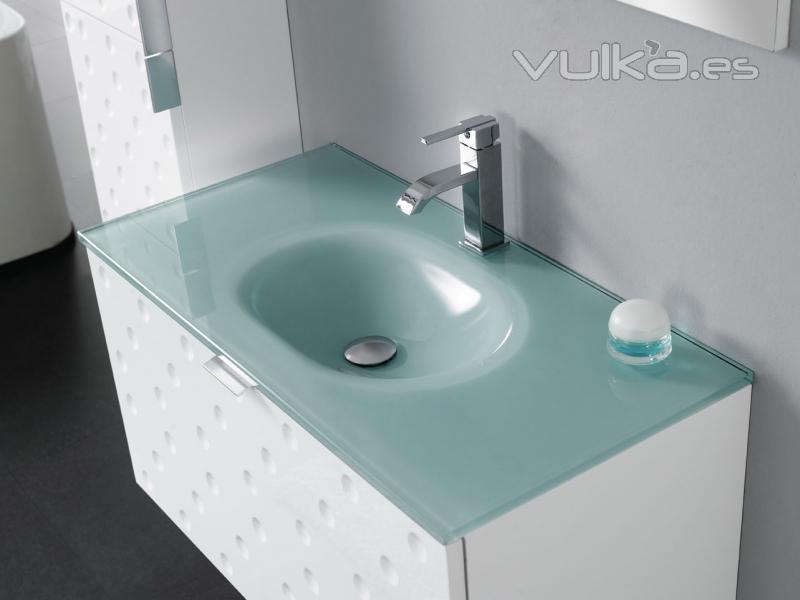 Conjunto de mueble de bao, lavabo y espejo VERSALLES ref_10.044