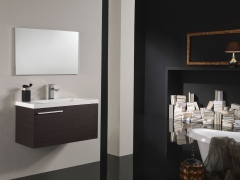 Conjunto de mueble de bano, lavabo y espejo lisboa ref 10010