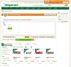 Sipermercado online tu despensa pantalla de compra express
