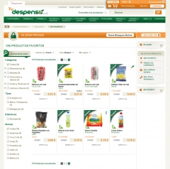 Supermercado online tu despensa zona priva clientes de productos favoritos