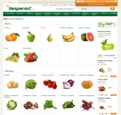 Supermercado online tu despensa. comprar frutas y verduras frescas