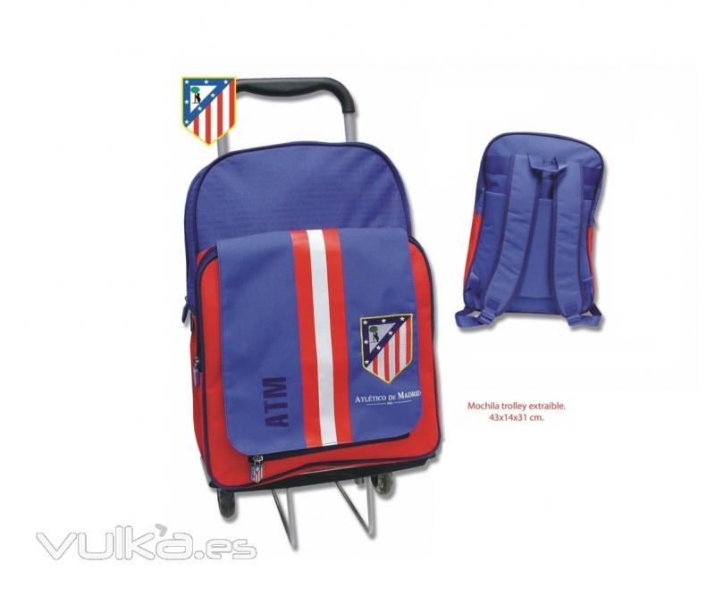 Mochila C/Carro At.Madrid. 43 x 14 x 31 cms. 