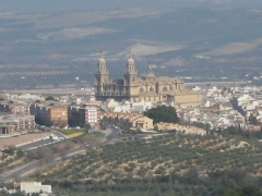 Jaen y su catedral, vista desde los ventanales