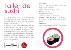 uno de los talleres que proponemos, otros fechas para el verano...