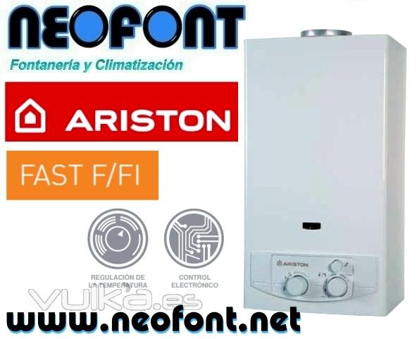 Calentador a gas automatico Ariston Fast FI por 145EUR.