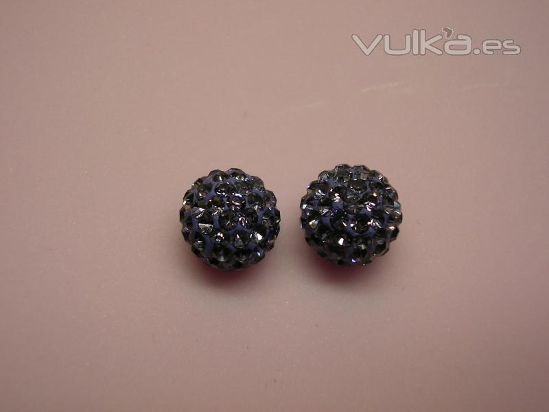 Pendientes Swarovski en Malva 10mm Plata de 1 Ley. Ms modelos en www.elrincondemisalhajas.es