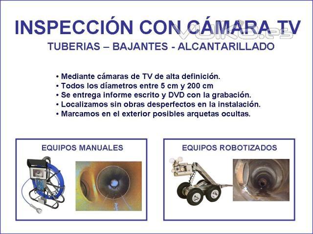 Inspeccion de tuberias y alcantarillado con camaras de TV