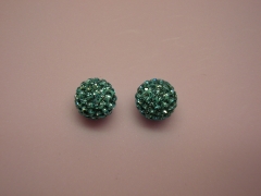 Pendiente swarovski en aguamarina 8mm plata de 1ª ley mas modelos en wwwelrincondemisalhajases