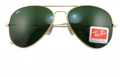 Ray ban 3025 montura oro y cristales verdes, precio 25 euros