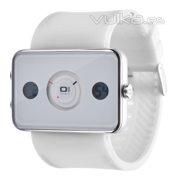 RELOJ IPHONE DUAL TIME BLANCO 01THE ONE