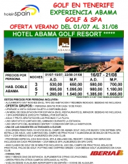 Hotel y golf en tenerife