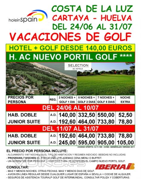 Hotel y Golf en La Costa de La Luz Julio 02