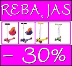 30% de REBAJAS en Patinetes