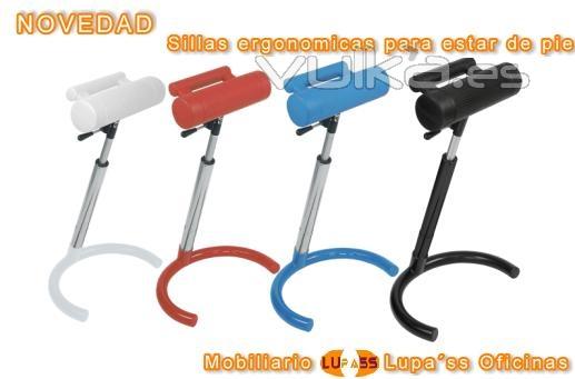 Sillas para estar de pie, lo mejor para mostradores, atencion al cliente...Lupass Oficinas 