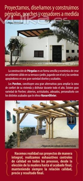 Diseamos y construimos pergolas y porches de calidad