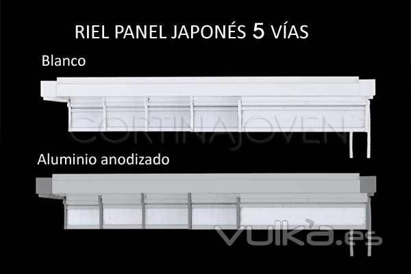 Rieles para paneles japoneses cortados a medida