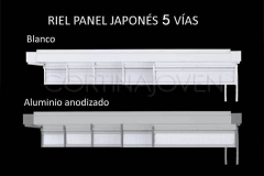 Rieles para paneles japoneses cortados a medida