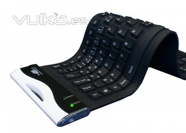 Teclado lavable de silicona y antibacteriano