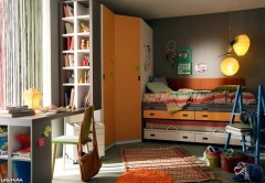 Mueble juvenil con compacto 2 camas