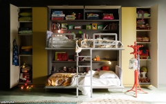 Dormitorio juvenil con 2 literas