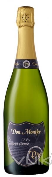 Don Montfer Brut Cuve  Variedades:  20% Chardonnay 10% Pinot Nor 25% Xarel.lo 30% Parellada 15% Ma