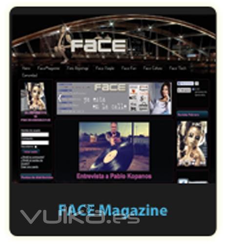 Diseño Web FaceMagazine