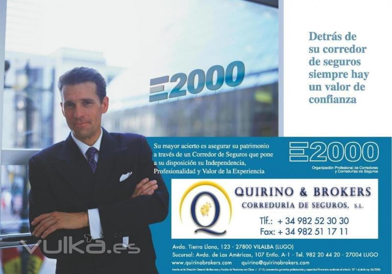 QUIRINO & BROKERS  - Detrs de su Corredor de Seguros siempre hay un valor de confianza