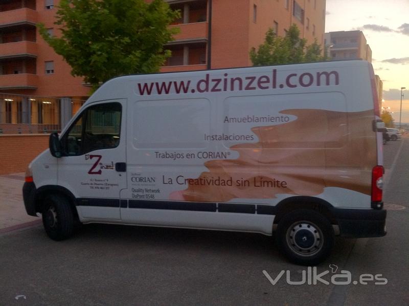 rotulacion integral furgoneta renault master vinilo zaragoza www.decoraconestilo.es