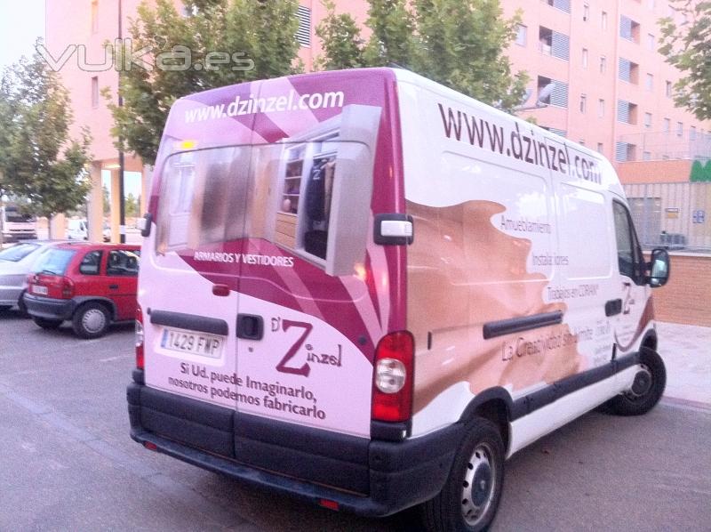 rotulacion integral furgoneta renault master vinilo zaragoza www.decoraconestilo.es