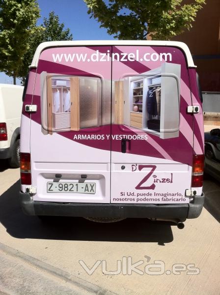 rotulacion integral furgoneta vinilo zaragoza ford transit www.decoraconestilo.es