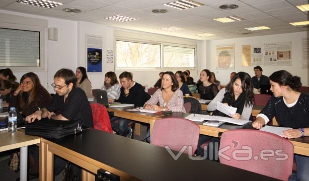 Estudiantes en clase