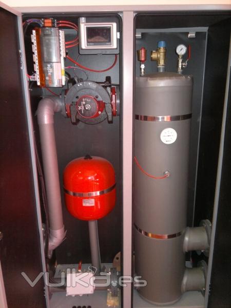 deposito de inercia de caldera de condensacion con telegestion tren instalada por instalacionessalva