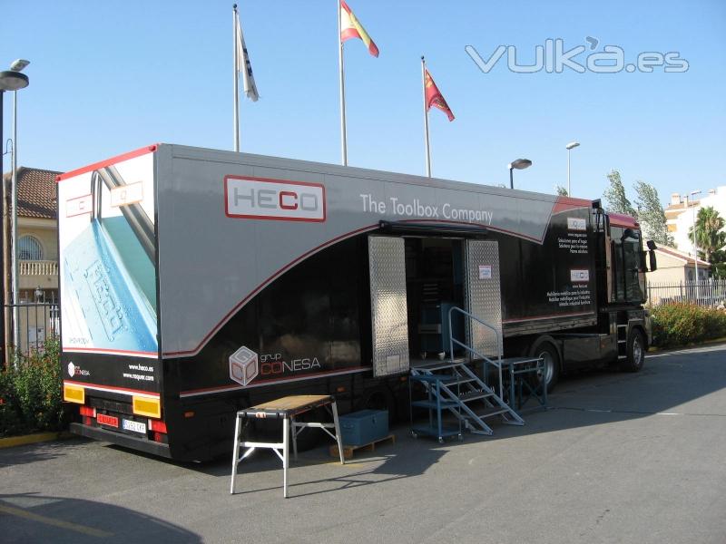 Vista del Camin Trailer de Heco en nuestro parking.