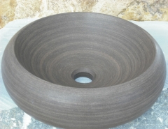 Precioso lavabo en piedra natural kafe wengue en lineabanocom