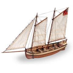 Hms endeavour lancha del capitan maqueta naval artesania latina